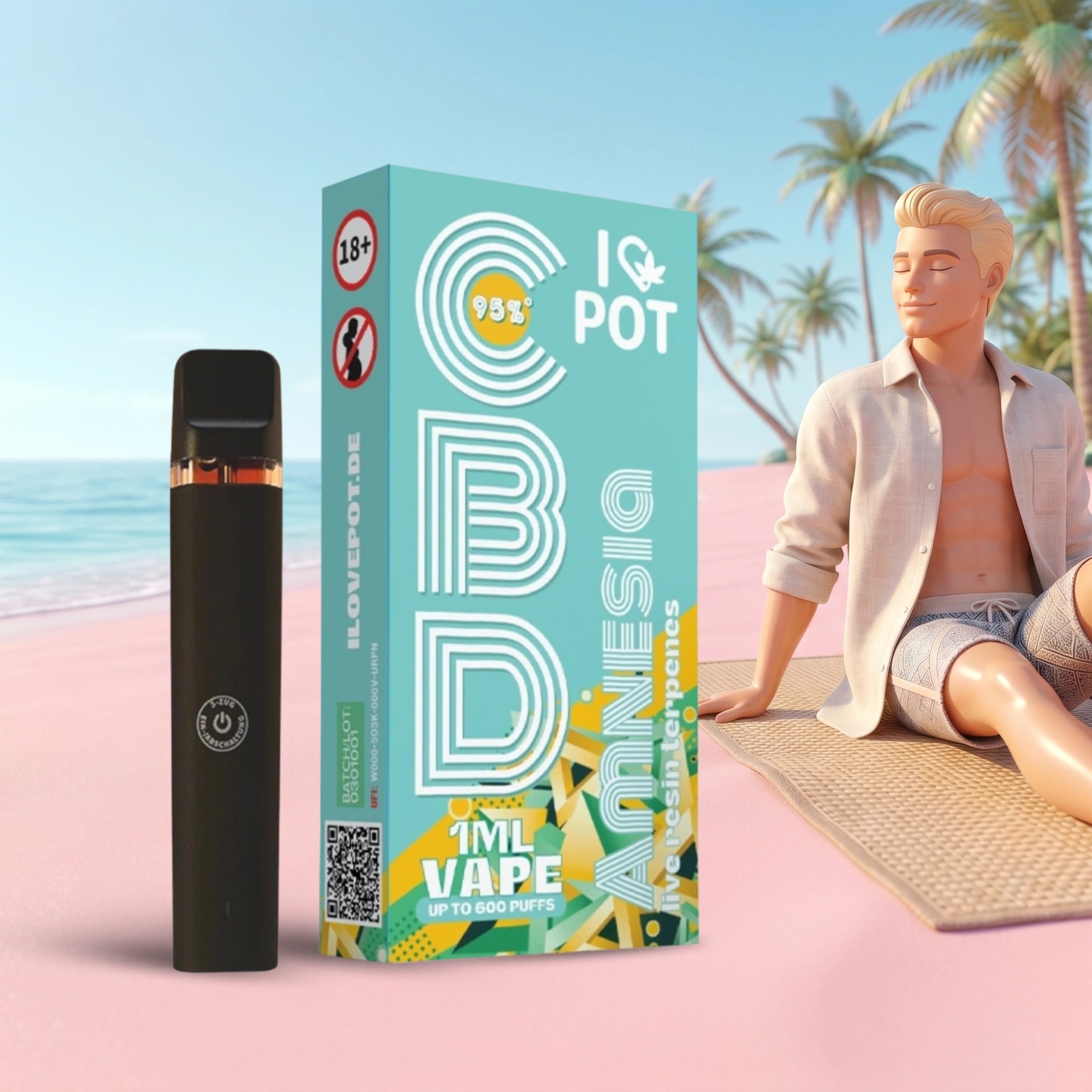 CBD Vape Pen 95% - Amnesia