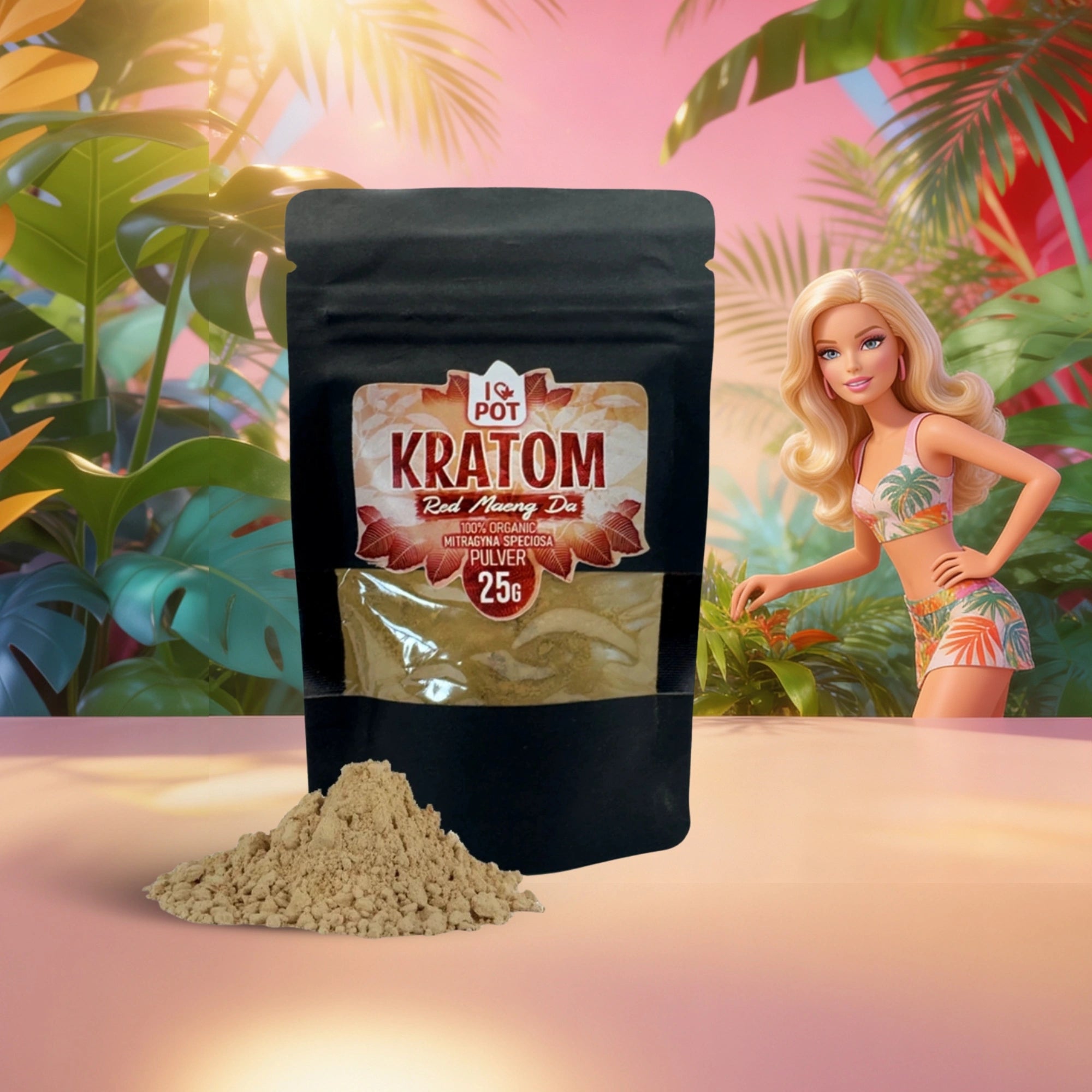 ILovePot Poudre de Kratom - Red Maeng Da