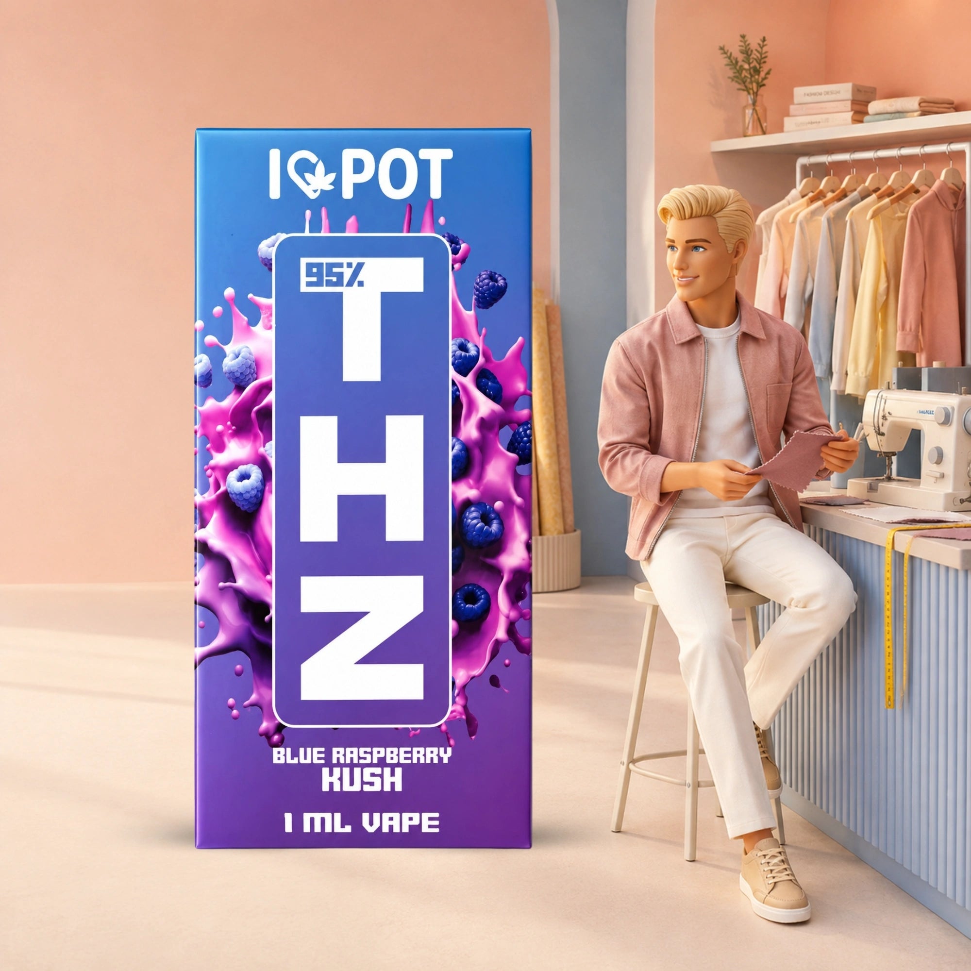 THZ Vape 95% – Blue Raspberry Kush