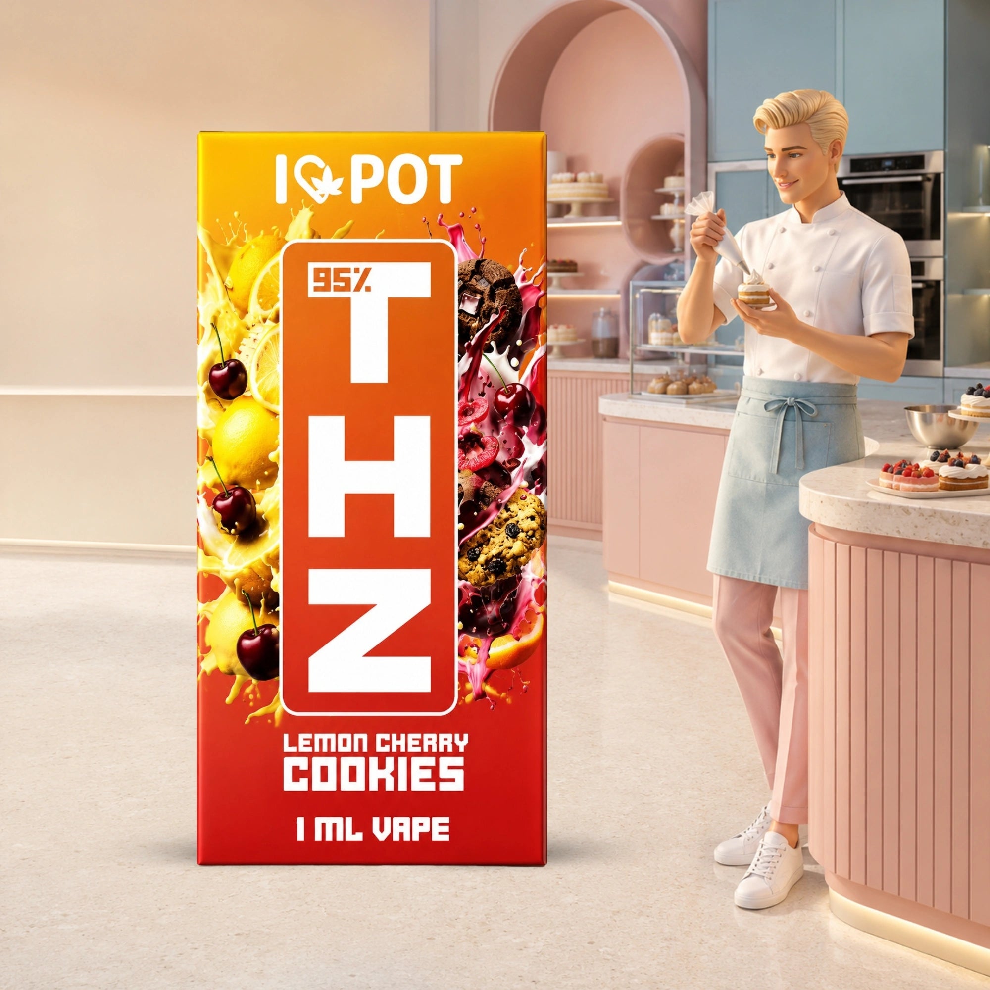 THZ Vape 95% – Lemon Cherry Cookies