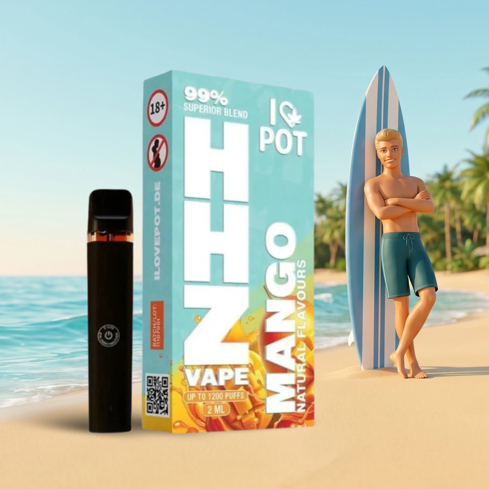 HHZ Vape Pen 95 % 2 ml - Mangue