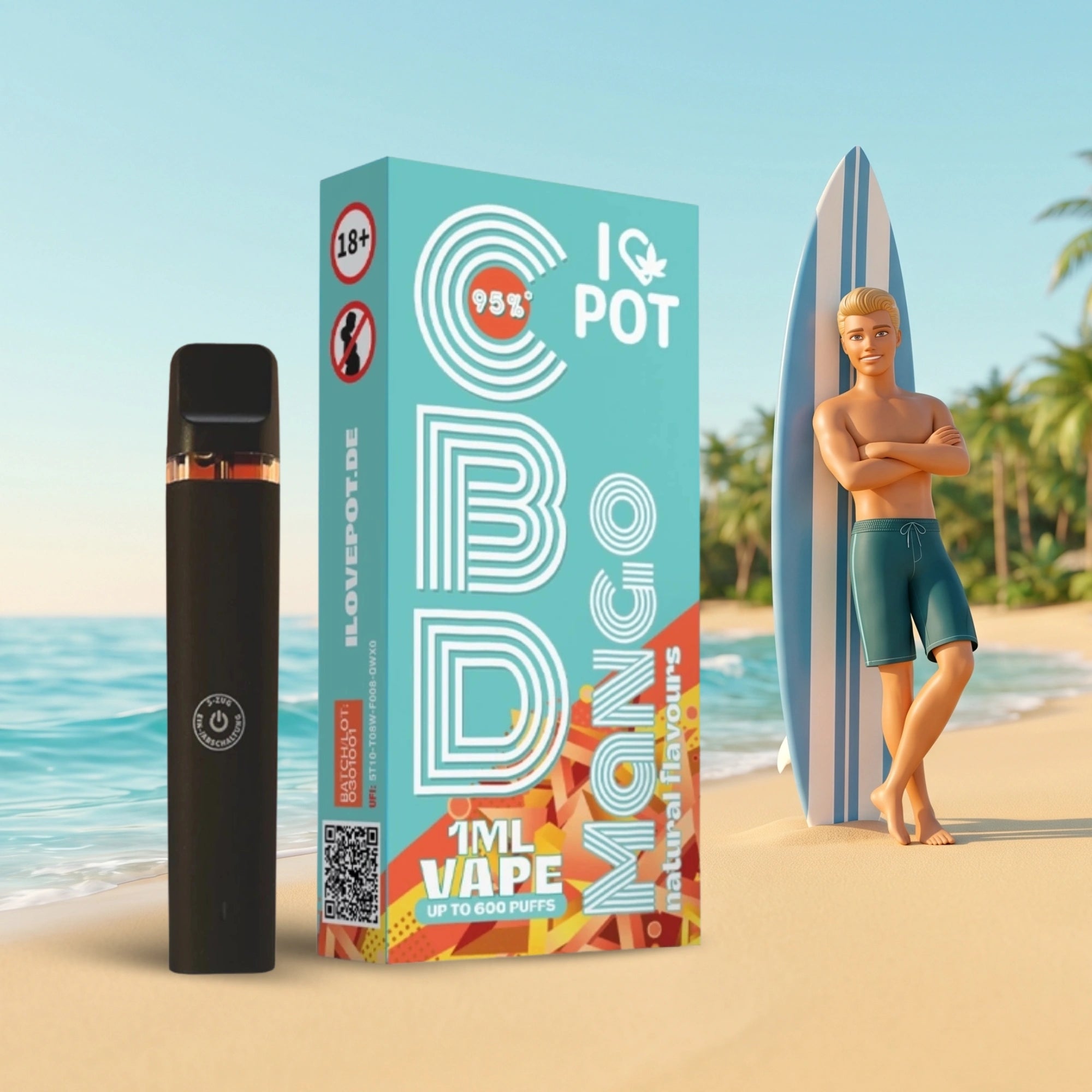 CBD Vape Pen 95% – Mango