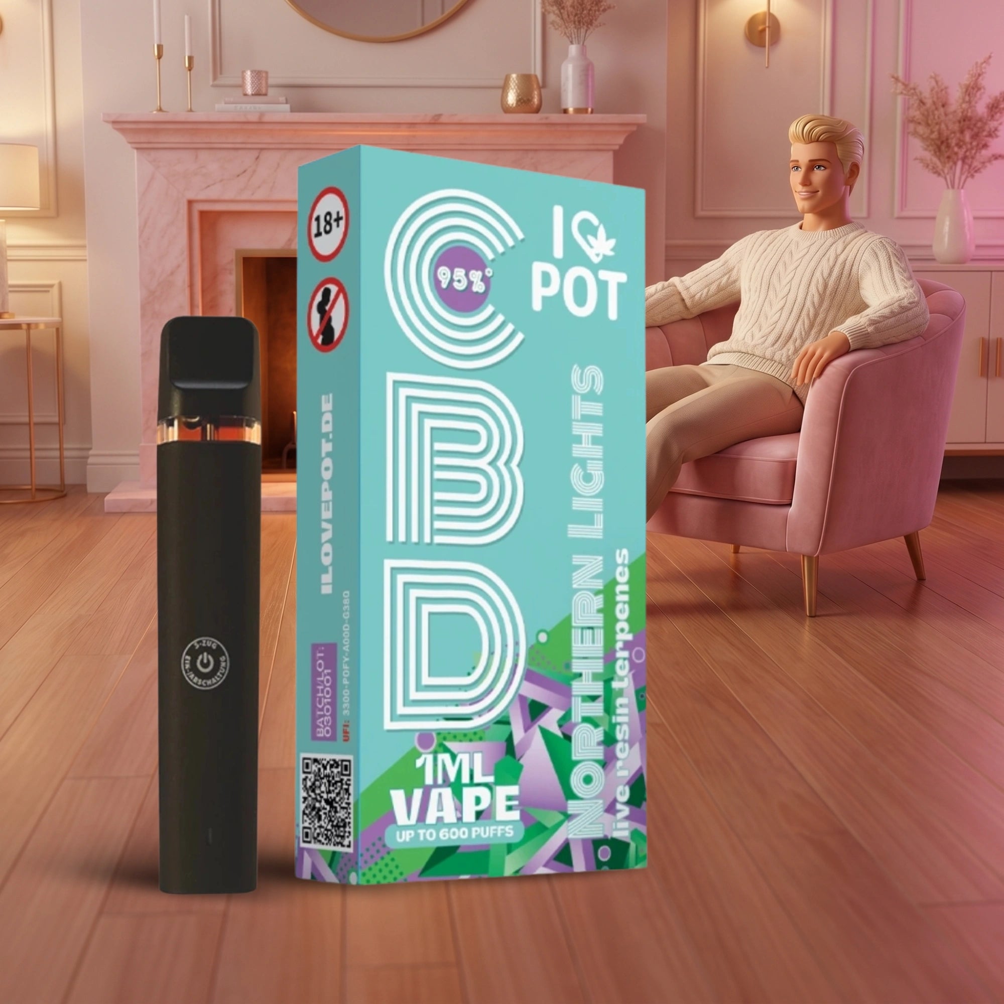 CBD Vape Pen 95% – Northern Lights