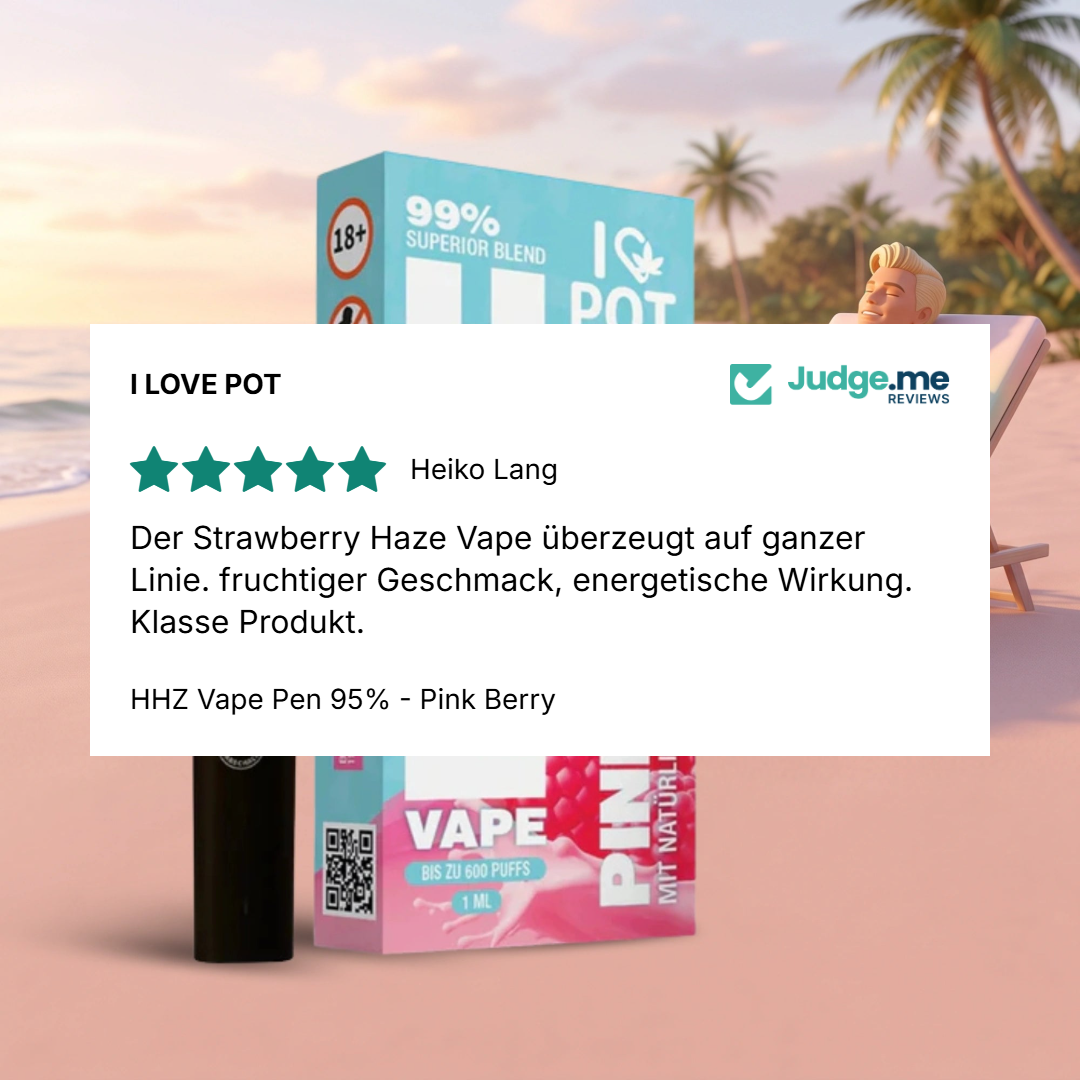 HHZ Vape Pen 95 % - Pink Berry