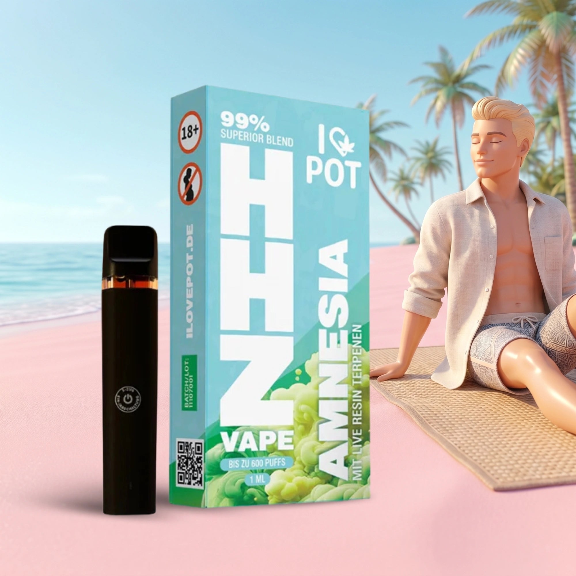 HHZ Vape Pen 95% - Amnesia