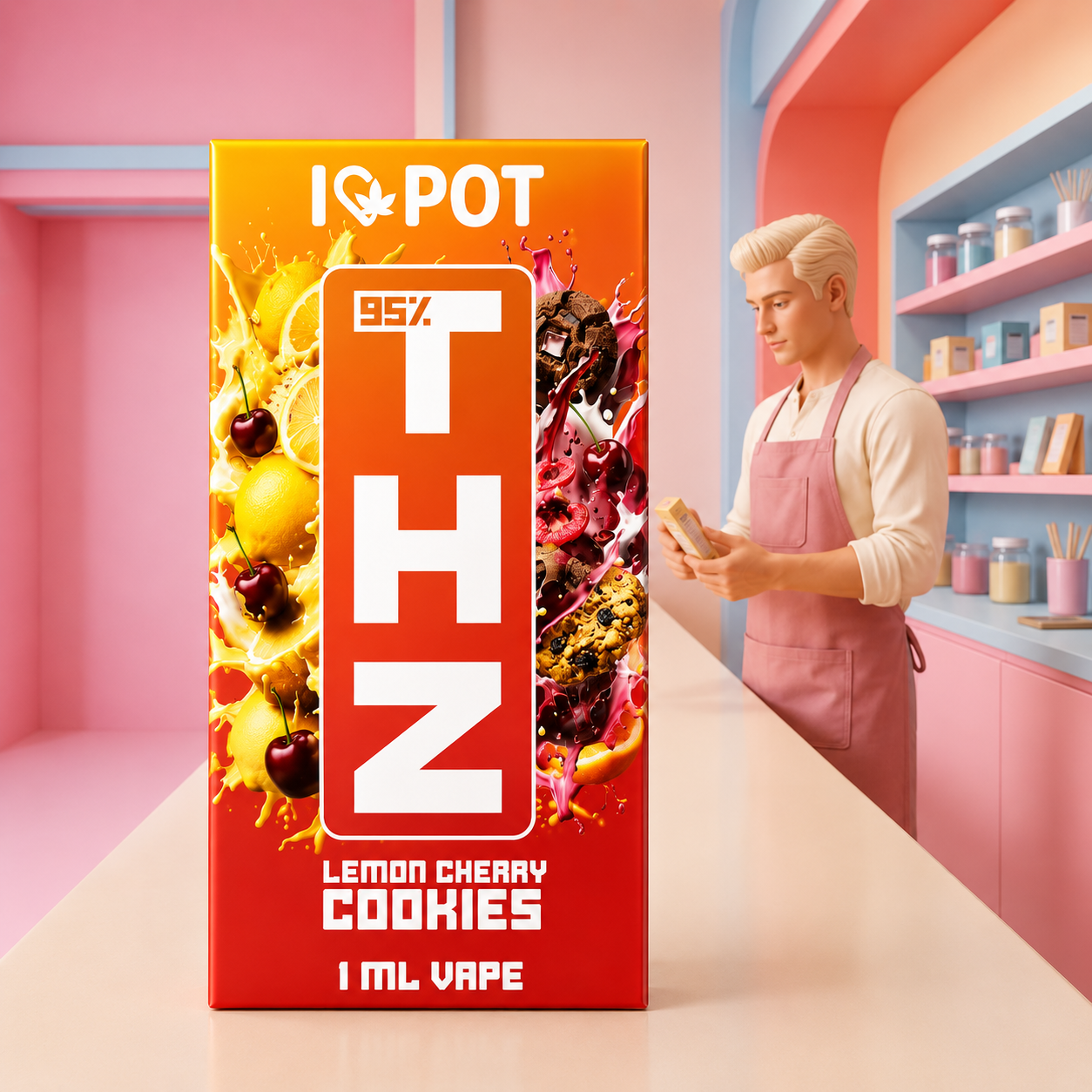 THZ Vape 95 % – Lemon Cherry Cookies